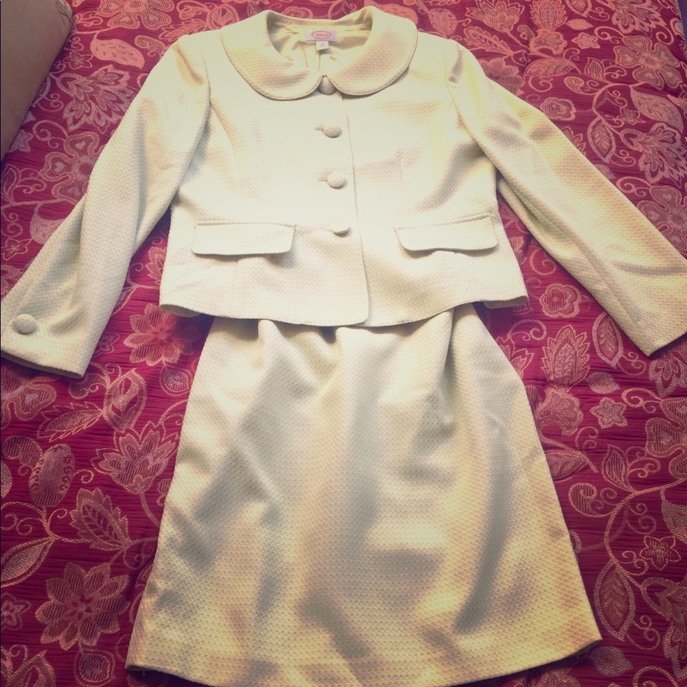 Talbots 100% Silk Skirt Set